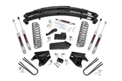 Rough Country Suspension Systems - Rough Country 52030 4"Suspension Lift Kit w/Rear Springs for 80-96 Ford F150 4WD