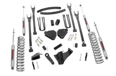 Rough Country Suspension Systems - Rough Country 578.20 6" 4-Link Lift Kit for 05-07 F250/F350 Super Duty Gas 4WD