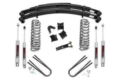 Rough Country Suspension Systems - Rough Country 535.20 4" Suspension Lift Kit w/Rear Springs for 78-79 Bronco 4WD