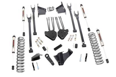 Rough Country Suspension Systems - Rough Country 59170 8" 4-Link V2 Lift Kit 05-07 F250/F350 Diesel 4WD w/RR Spring