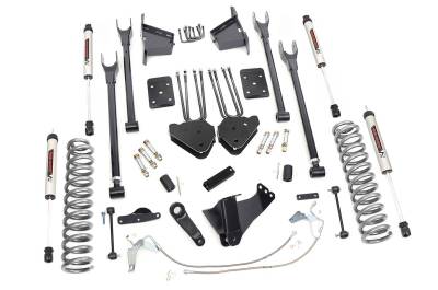 Rough Country Suspension Systems - Rough Country 59270 8" V2 4-Link Lift Kit for 08-10 Ford F250/F350 SD Diesel 4WD