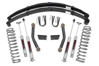 Rough Country Suspension Systems - Rough Country 630XN2 3" Suspension Lift Kit for 84-01 Cherokee XJ w/RR Springs