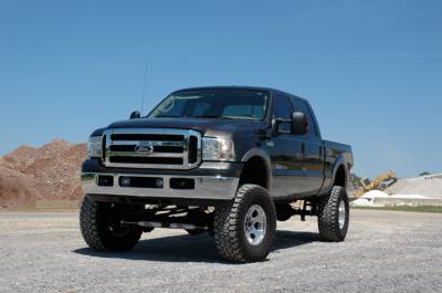 Rough Country Suspension Systems - Rough Country 580.20 6" 4-Link Lift Kit 05-07 F250/F350 Super Duty Diesel 4WD