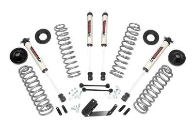 Rough Country Suspension Systems - Rough Country 67670 3.25" V2 Suspension Lift Kit for 07-18 Wrangler JK 2DR 4WD