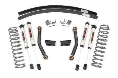 Rough Country Suspension Systems - Rough Country 670X70 3" V2 Lift Kit for 84-01 Jeep Cherokee XJ w/SII RR AAL
