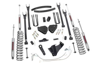 Rough Country Suspension Systems - Rough Country 584.20 6" 4-Link Lift Kit 08-10 F250/F350 Super Duty Diesel 4WD