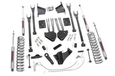 Rough Country Suspension Systems - Rough Country 592.20 8" 4-Link Lift Kit for 08-10 F250/F350 Super Duty Dsl 4WD