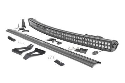 Rough Country Suspension Systems - Rough Country 70072 Windshield Mount 50" LED Light Bar Kit for 84-01 Cherokee XJ