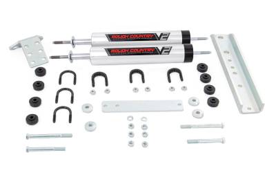 Rough Country Suspension Systems - Rough Country 8733870 V2 Dual Steering Stabilizer 0-6" Lift 80-96 Ford Truck