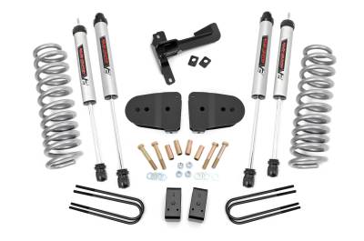 Rough Country Suspension Systems - Rough Country 43670 3" V2 Front Suspension Lift Kit for 23-26 F250/F350 Dsl 4WD