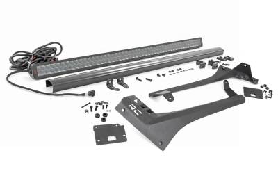 Rough Country Suspension Systems - Rough Country 80069 Windshield Mount 50" LED Light Bar Kit for 18-26 Jeep JL/JT