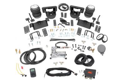 Rough Country Suspension Systems - Rough Country 10009WC 0-6" Rear Air Spring Kit w/Compressor for 21-23 Ford F150