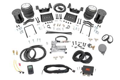 Rough Country Suspension Systems - Rough Country 100056WC Rear Air Spring Kit w/Compressor for 07-18 Silv/Sra 1500