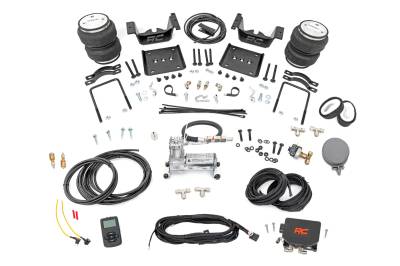 Rough Country Suspension Systems - Rough Country 10005WC Rear Air Spring Kit w/Compressor for 07-18 Silv/Sra 1500