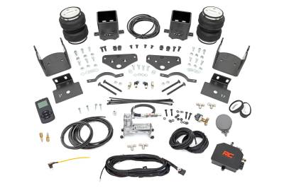 Rough Country Suspension Systems - Rough Country 10021WC Rear Air Spring Kit w/Wireless Compressor 17-22 F250/350