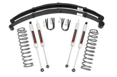 Rough Country Suspension Systems - Rough Country 63040 3" M1 Suspension Lift Kit for 84-01 Cherokee XJ w/RR Springs