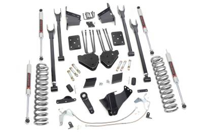 Rough Country Suspension Systems - Rough Country 53240 6" M1 4-Link Lift Kit for 11-14 Ford F250 SD Diesel 4WD