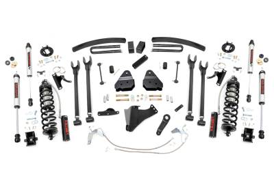 Rough Country Suspension Systems - Rough Country 58458 6" 4-Link Lift Kit for 08-10 F250/F350 Super Duty Diesel 4WD