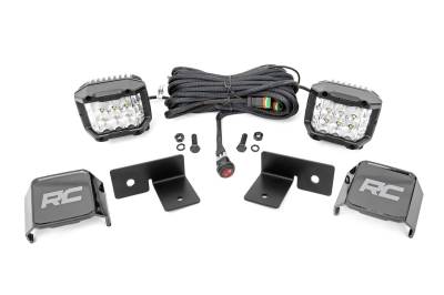 Rough Country Suspension Systems - Rough Country 93032 Under Bed Mount 2" LED Pod Light Kit for Polaris General