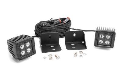 Rough Country Suspension Systems - Rough Country 71011 Rear Cab Mount 2" LED Pod Light Kit for Defender HD