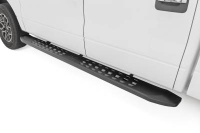 Rough Country Suspension Systems - Rough Country 44010 RPT2 Side Step Bars Black for 09-14 Ford F150 Crew