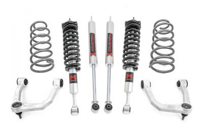 Rough Country Suspension Systems - Rough Country 76642 3" M1 Strut Lift Kit UCA w/RR Coils for 10-24 4Runner 4WD