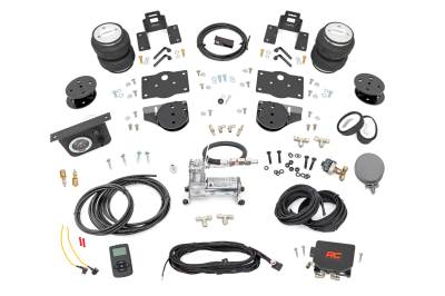 Rough Country Suspension Systems - Rough Country 100354WC 4" Lift Rear Air Spring/Compressor Kit for 19-26 RAM 1500