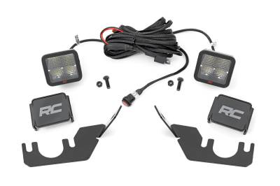 Rough Country Suspension Systems - Rough Country 94009 Rear Cab Mount 2" LED Pod Light Kit for Kawasaki Teryx