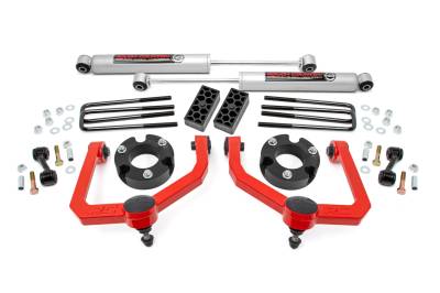Rough Country Suspension Systems - Rough Country 83430RED 3" N3 Suspension Lift Kit for 04-24 Nissan Titan