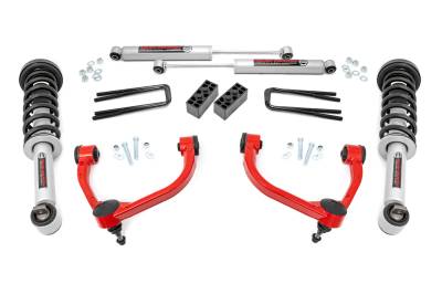 Rough Country Suspension Systems - Rough Country 54531RED 3" N3 Strut Suspension Lift Kit for 14-20 Ford F150 4WD