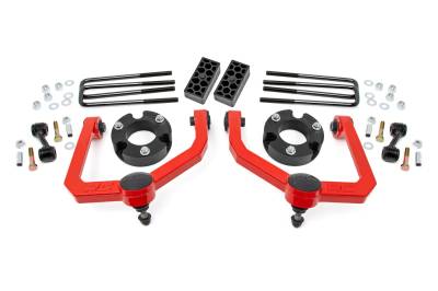 Rough Country Suspension Systems - Rough Country 83400RED 3" Suspension Lift Kit for 04-24 Nissan Titan
