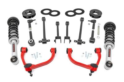 Rough Country Suspension Systems - Rough Country 40231RED 3" UCA Suspension Lift Kit for 18-24 Ford Expedition 4WD