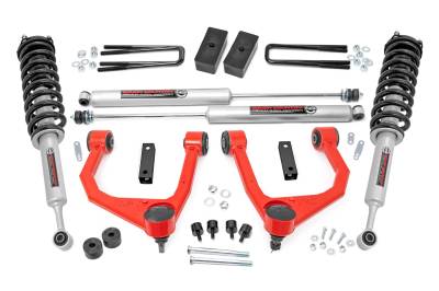 Rough Country Suspension Systems - Rough Country 76831RED 3.5" N3 Struts Suspension Lift Kit for 07-21 Tundra 2/4WD