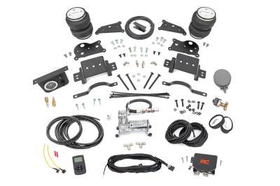 Rough Country Suspension Systems - Rough Country 10033WC Rear Air Spring Kit w/Compressor for 14-26 RAM 2500 4WD