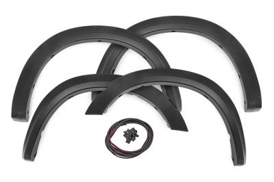 Rough Country Suspension Systems - Rough Country S-D10911 Sport Black Fender Flares for 09-18 RAM 1500