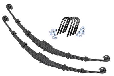 Rough Country Suspension Systems - Rough Country 8006Kit Rear Leaf Spring Kit for 2.5" Lift for 55-75 Jeep CJ5