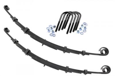 Rough Country Suspension Systems - Rough Country 8007Kit Front Leaf Spring Kit 2.5" Lift for 76-83 Jeep CJ