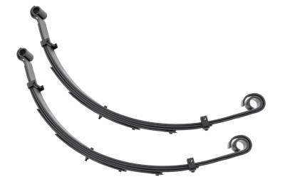 Rough Country Suspension Systems - Rough Country 8014Kit FR Leaf Spring Kit for 6" Lift for 87-95 Wrangler YJ 4WD