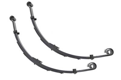 Rough Country Suspension Systems - Rough Country 8016Kit Rear Leaf Spring Kit for 6" Lift for 87-95 Wrangler YJ 4WD