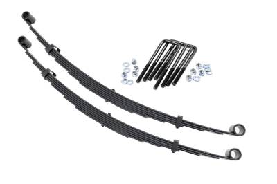 Rough Country Suspension Systems - Rough Country 8013Kit Front Leaf Spring Kit for 4" Lift 77-79 Ford F250 4WD