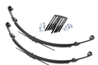 Rough Country Suspension Systems - Rough Country 8025Kit Rear Leaf Spring Kit for 3" Lift for 79-85 Toyota P/U