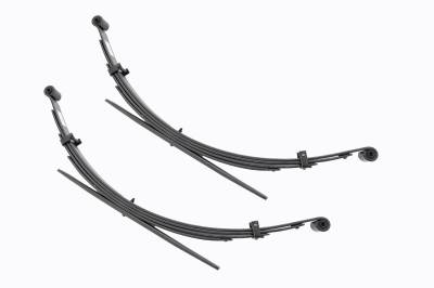 Rough Country Suspension Systems - Rough Country 8034Kit Rear 4" Lift Leaf Spring Kit for 70-89 W100/Trailduster