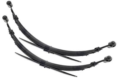 Rough Country Suspension Systems - Rough Country 8200Kit Rear Leaf Spring Kit for 4" Lift 73-91 GM 1/2 Ton 4WD