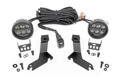 Rough Country Suspension Systems - Rough Country 82286 A-Pillar 3.5" LED Ditch Light Kit for 99-06 Silverado 1500