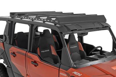 Rough Country Suspension Systems - Rough Country 93170 Fabricated Roof Rack Black for Polaris Xpedition ADV 5