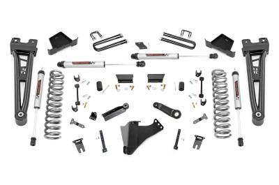 Rough Country Suspension Systems - Rough Country 41670 6" V2 Radius Arm Lift Kit for 23-26 F250/F350 SD 4WD Gas