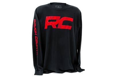 Rough Country Suspension Systems - Rough Country 84099XL Long Sleeve RC Tread Sleeve Black XL