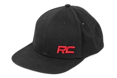 Rough Country Suspension Systems - Rough Country 84123 Hat Flat Bill Red Logo Black