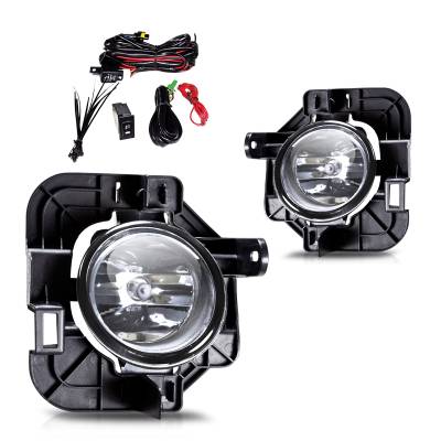 Winjet - Winjet CFWJ-0153-C Clear Fog Lights w/Wiring Kit for 07-12 Nissan Altima/Hybird
