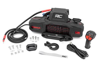 Rough Country Suspension Systems - Rough Country TS13000S 13000lb 12V Torque Series Winch w/Synthetic Rope